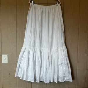 Aerie Crisp White Maxi Skirt